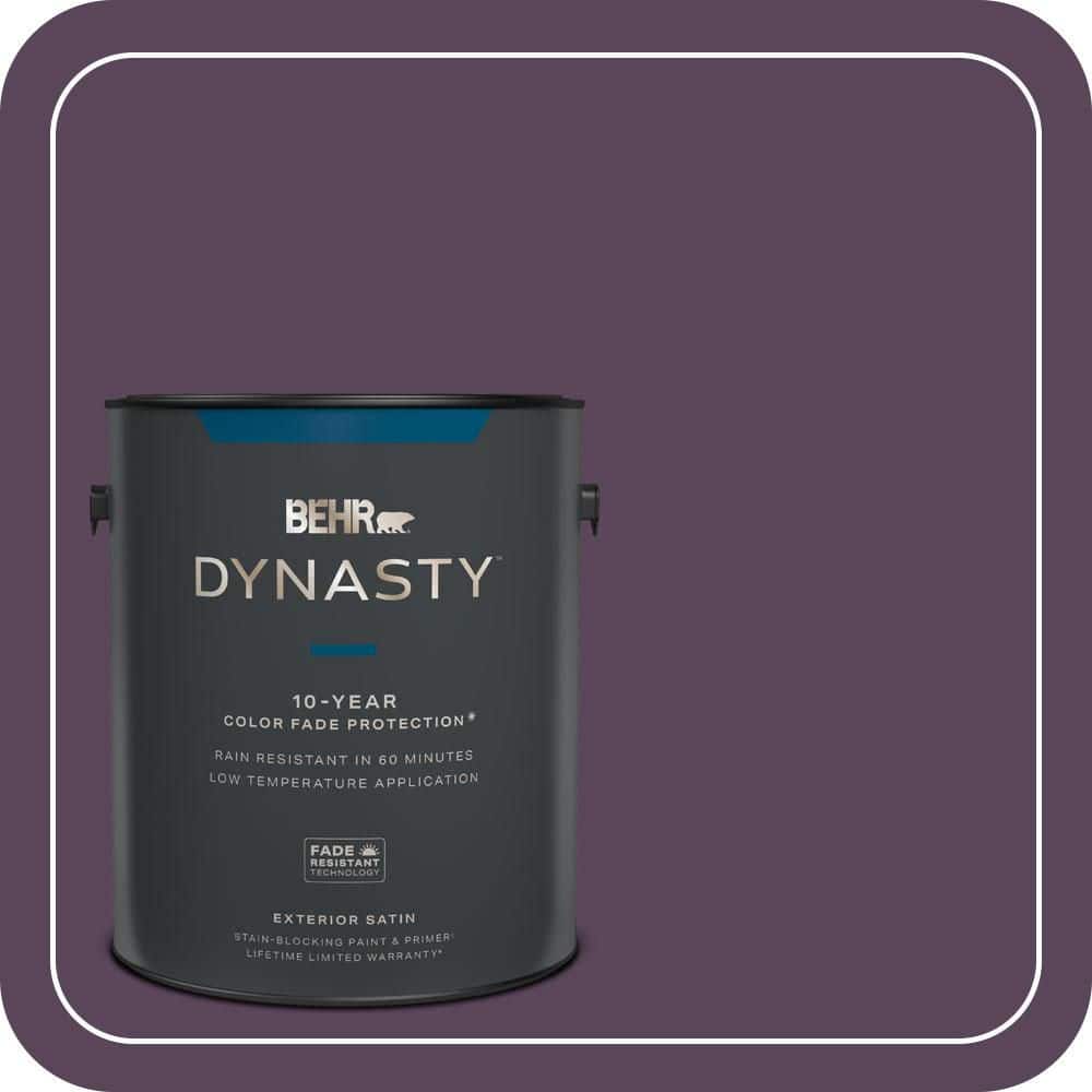 BEHR DYNASTY 1 gal. #T11-3 Strike a Pose Satin Enamel Exterior Stain-Blocking Paint & Primer