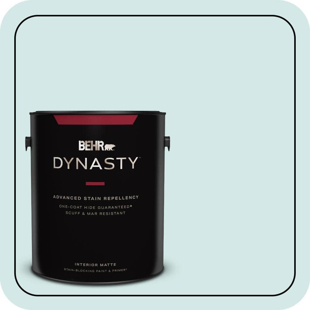 BEHR DYNASTY 1 gal. #T14-5 Sky Blue Matte Interior Stain-Blocking Paint & Primer