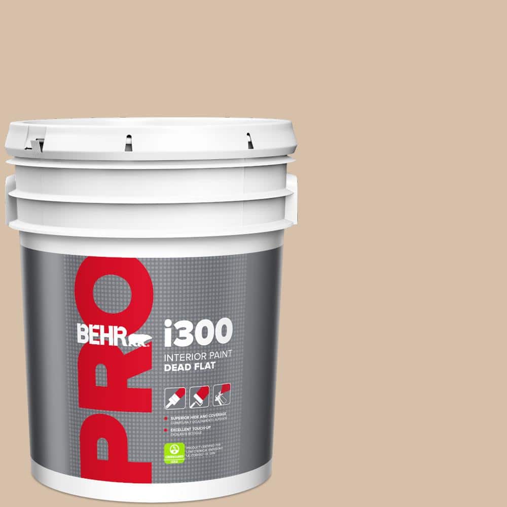 BEHR PRO 5 gal. #250E-3 Wild Porcini Dead Flat Interior Paint