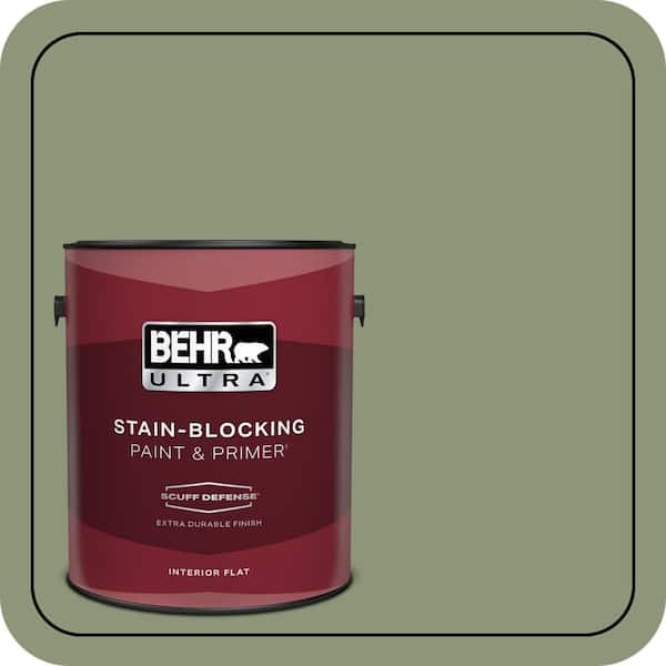 BEHR PREMIUM PLUS #420F-5 Olivine Enamel Low Odor & Primer (2)