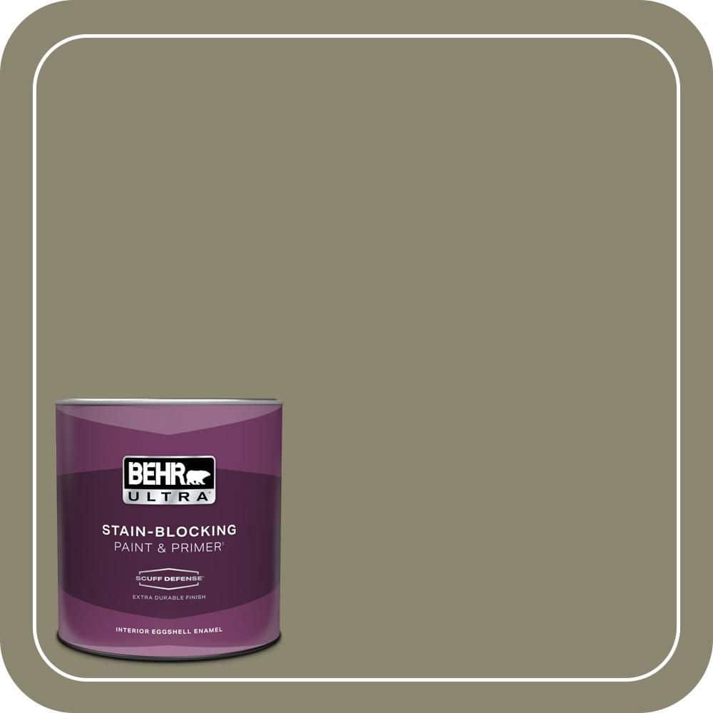 BEHR ULTRA 1 qt. #PPU8-21 Mossy Bank Extra Durable Eggshell Enamel Interior Paint & Primer