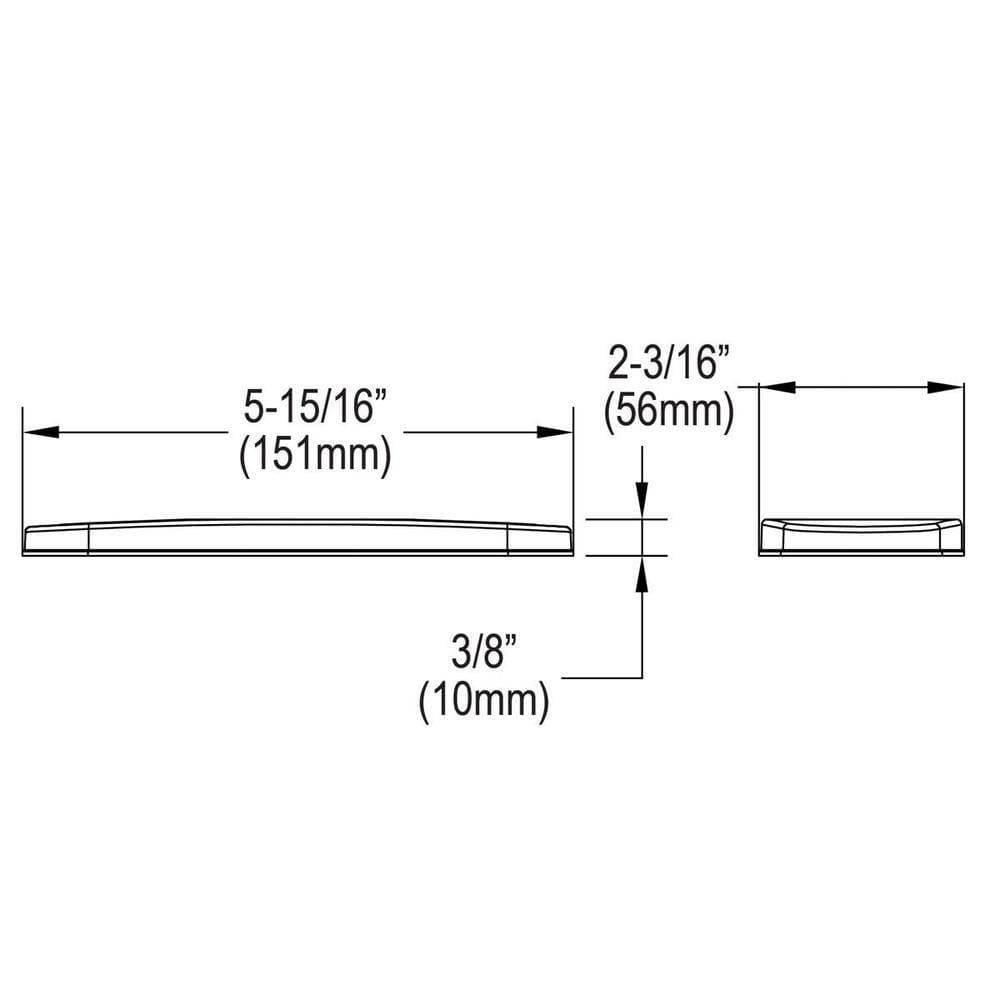 Elkay 10 in. 3 in. 3-Hole Zinc Bar Faucet Deck Plate/Escutcheon Covered (2)