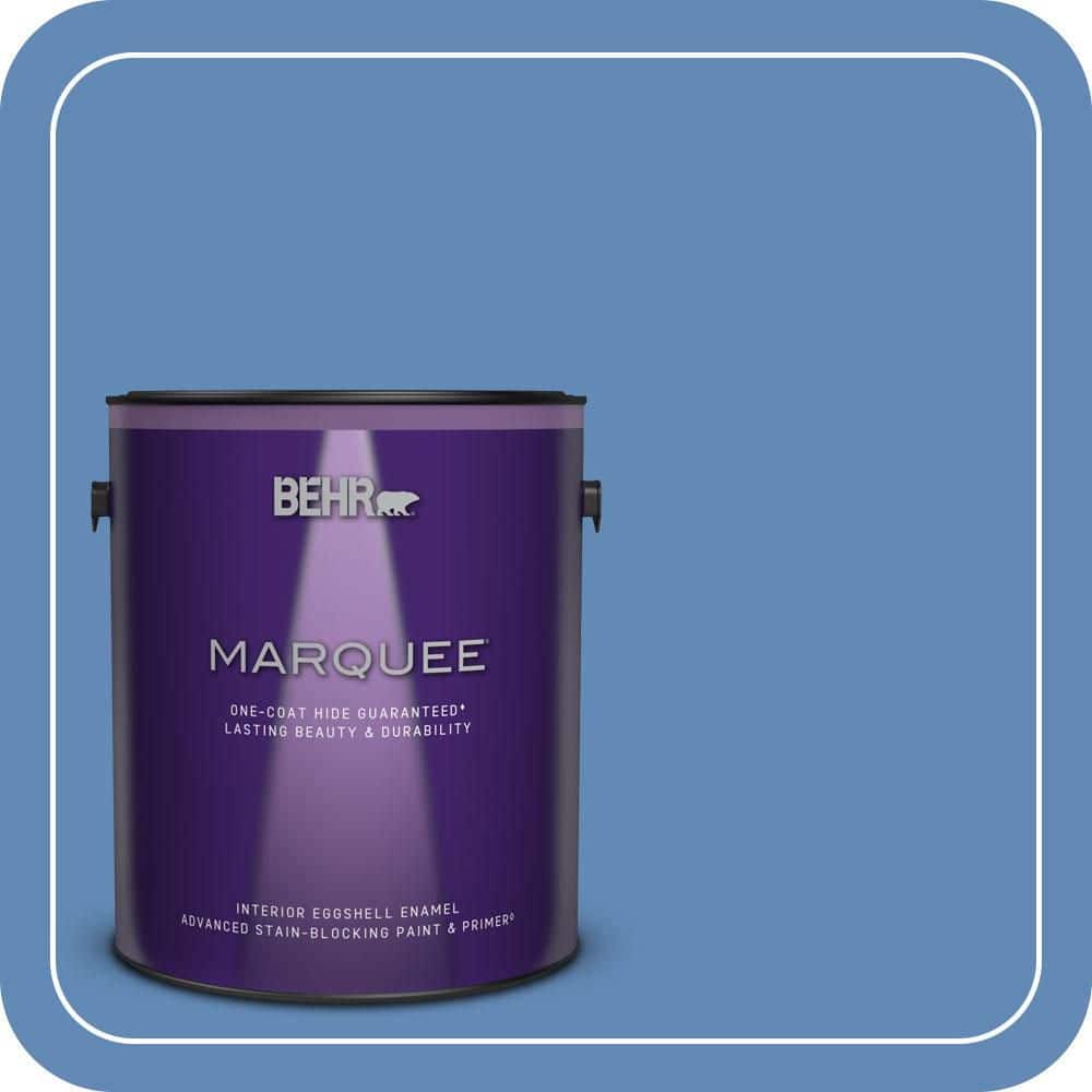 BEHR MARQUEE 1 gal. #580B-6 Castle Moat Eggshell Enamel Interior Paint & Primer