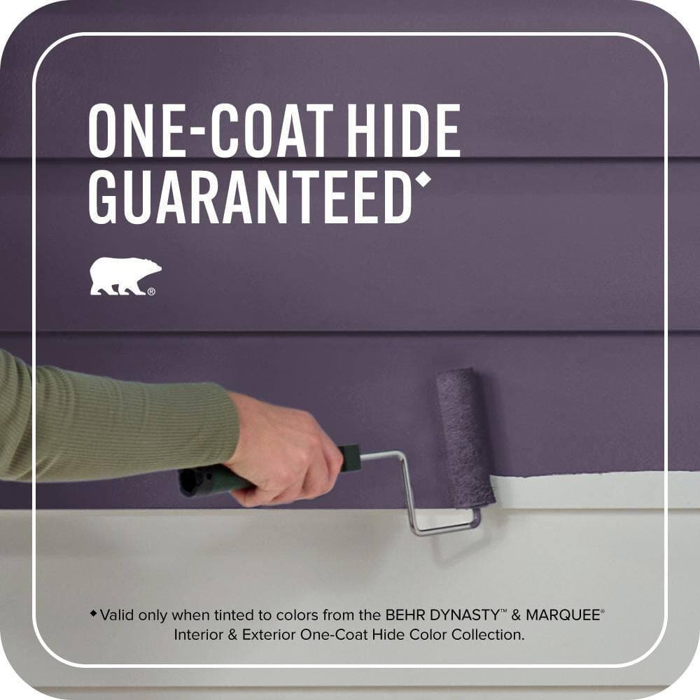 BEHR MARQUEE 1 gal. #S-H-660 Blackberry Harvest Semi-Gloss Enamel Exterior Paint & Primer (3)