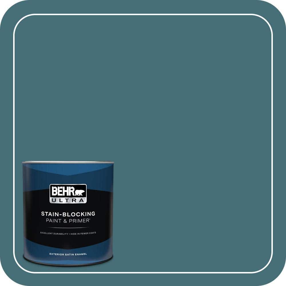 BEHR ULTRA 1 qt. #520F-6 Cathedral Satin Enamel Exterior Paint & Primer