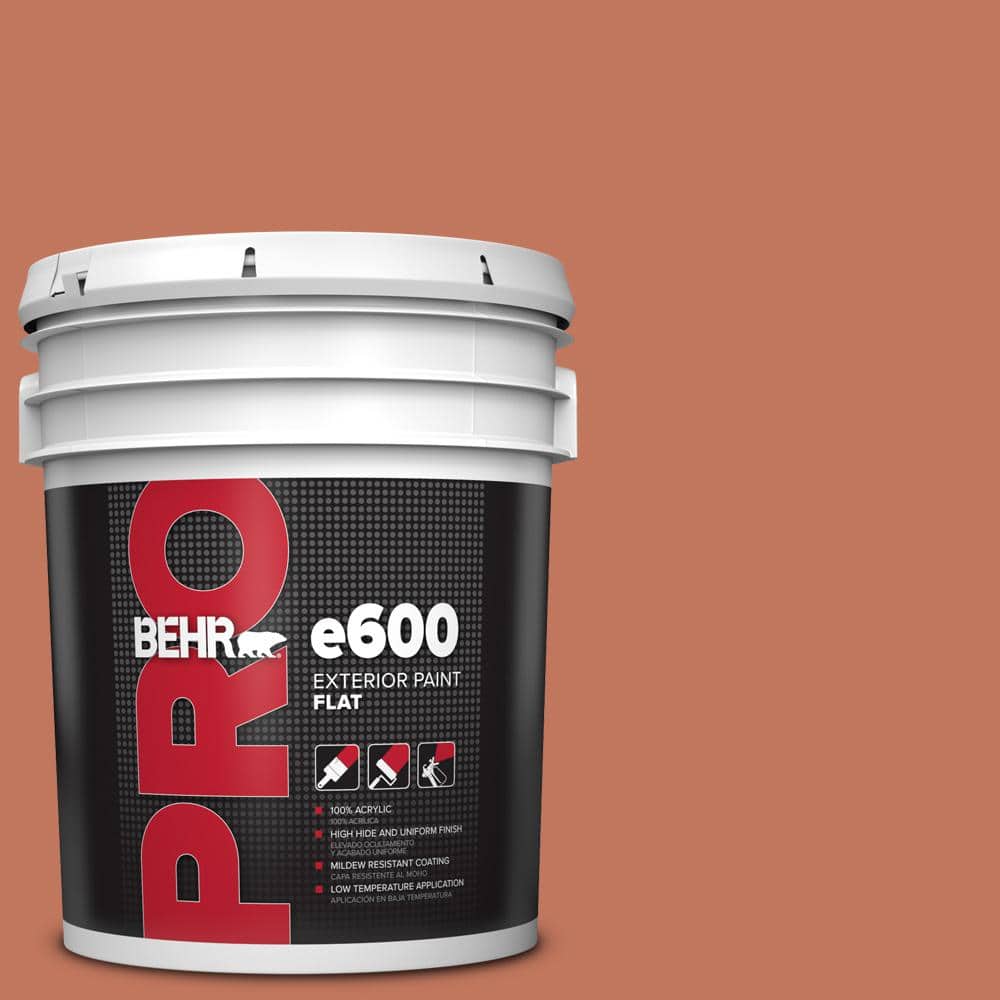 BEHR PRO 5 gal. #PMD-11 Warm Terra Cotta Flat Exterior Paint