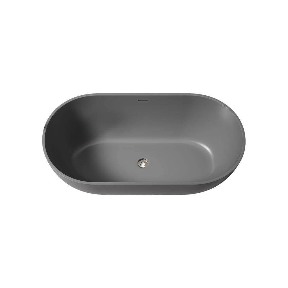 Unbranded 30 in. Soaking Bathtub with Center Drain (3)