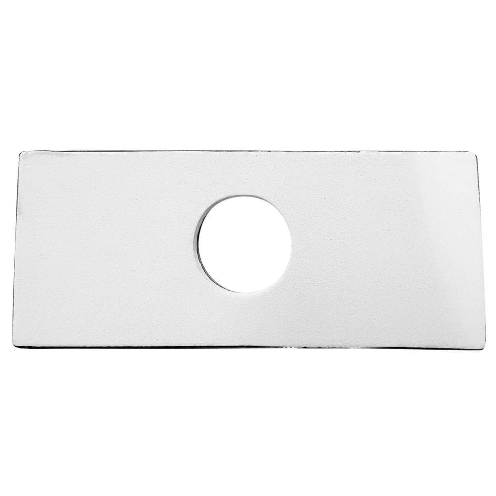 Novatto Universal 6 in. Rectangle Bathroom Sink Faucet Single Hole Solid Brass Deck Plate Escutcheon (3)
