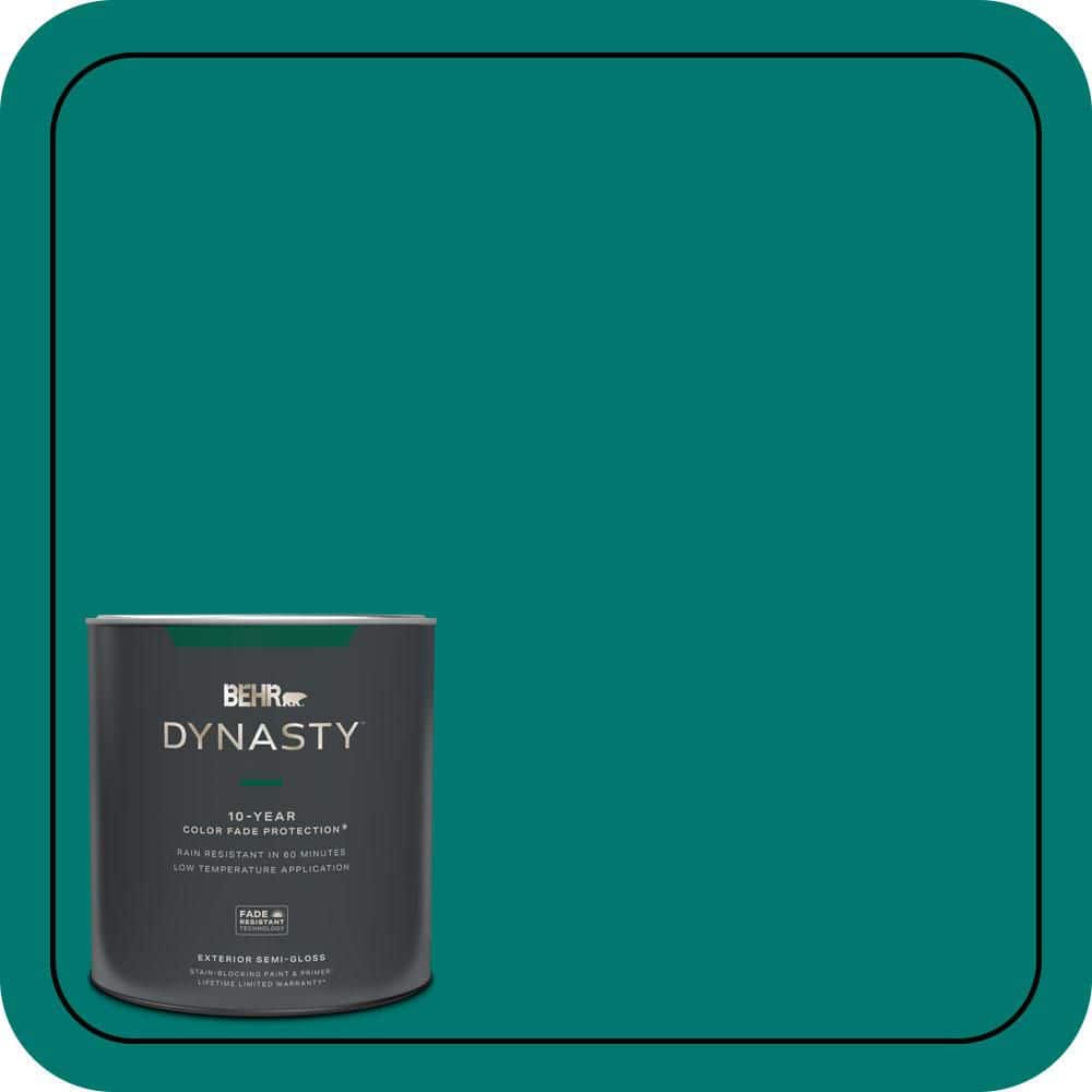 BEHR DYNASTY 1 qt. #490B-7 Mermaid Harbor Semi-Gloss Exterior Stain-Blocking Paint & Primer