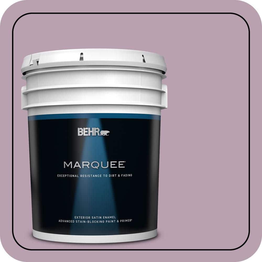 BEHR MARQUEE 5 gal. #S110-4 Highland Thistle Satin Enamel Exterior Paint & Primer