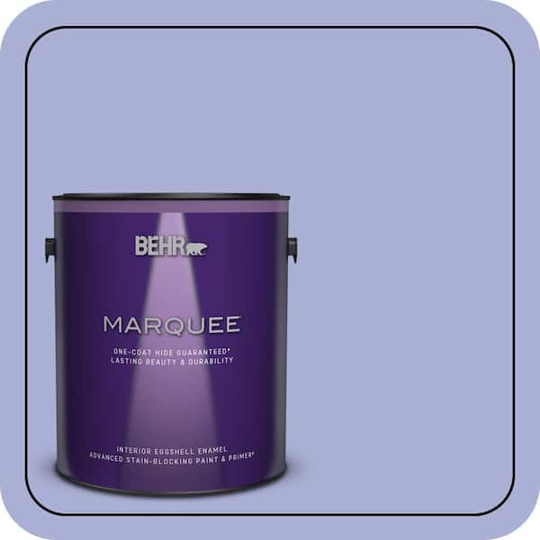 BEHR MARQUEE 1 gal. #MQ4-30 Lavender Wash One-Coat Hide Eggshell Enamel Interior Paint & Primer (2)