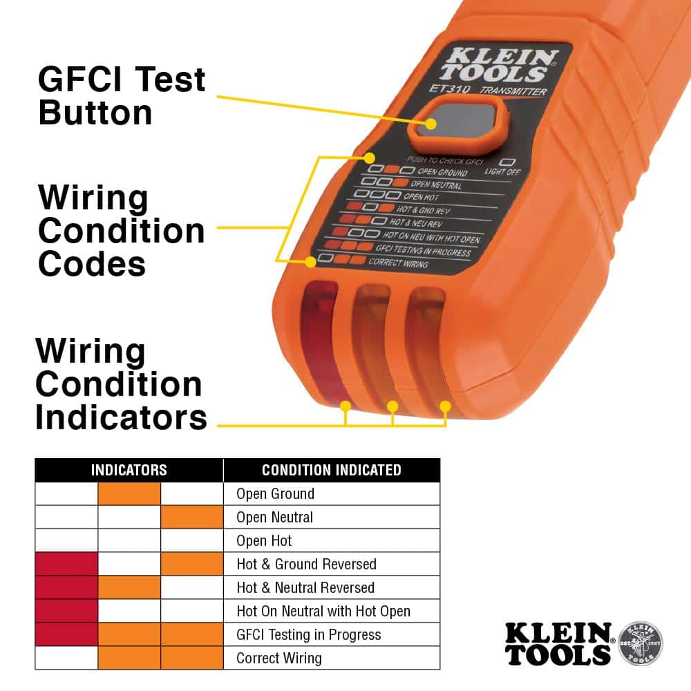 Klein Tools Digital Circuit Breaker Finder and AC/DC Voltage Tester Tool Set (3)