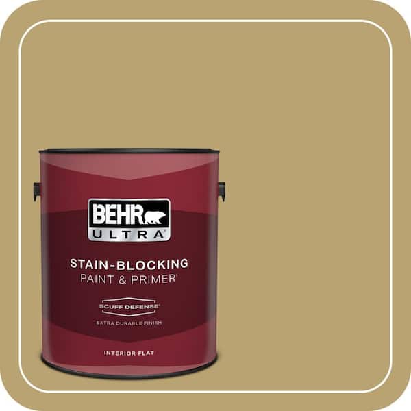 BEHR PREMIUM PLUS Home Decorators Collection #HDC-AC-16 Cumin Flat Interior/Exterior Paint & Primer Color Sample (3)