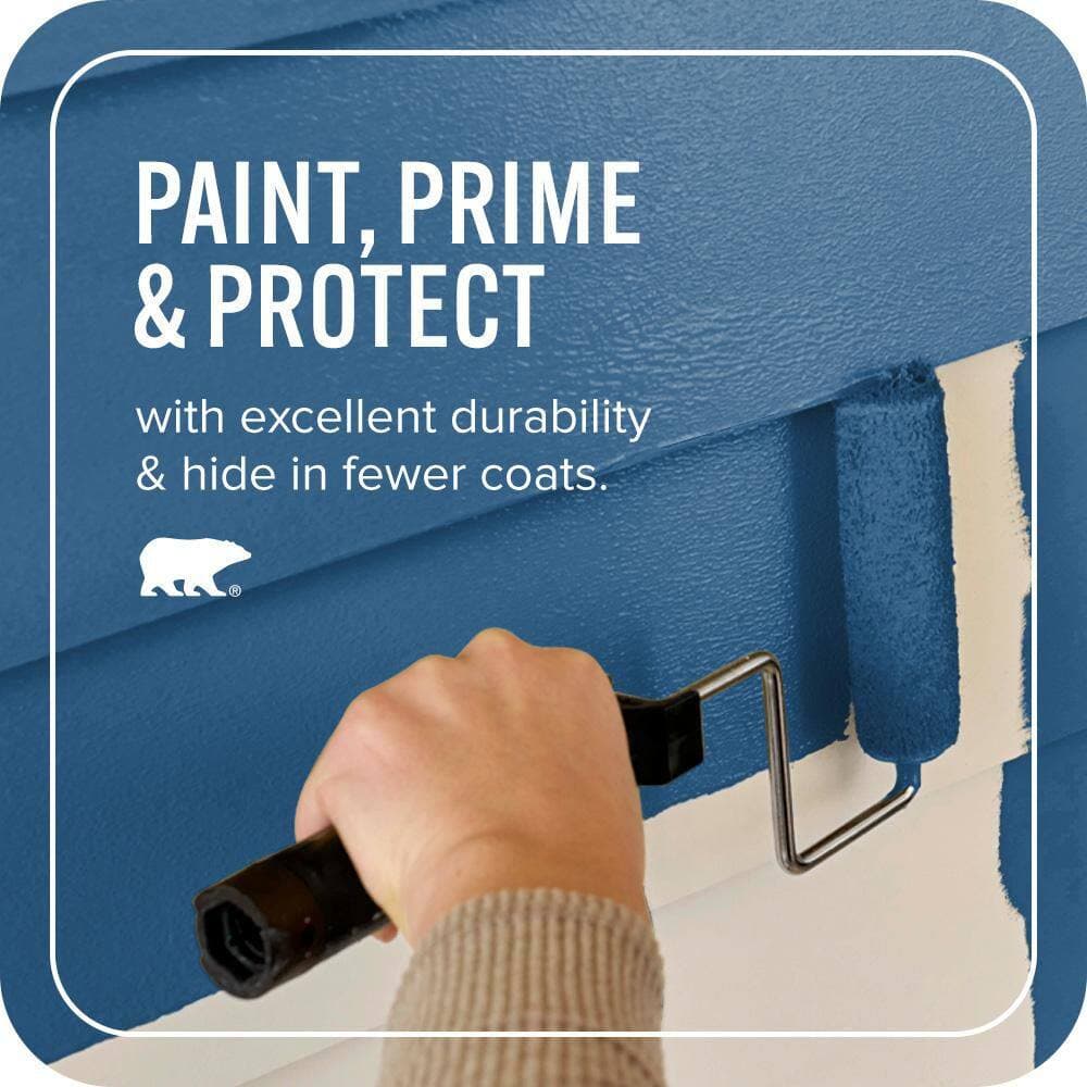 BEHR ULTRA 1 gal. #S-H-570 Blueberry Twist Satin Enamel Exterior Paint & Primer (3)