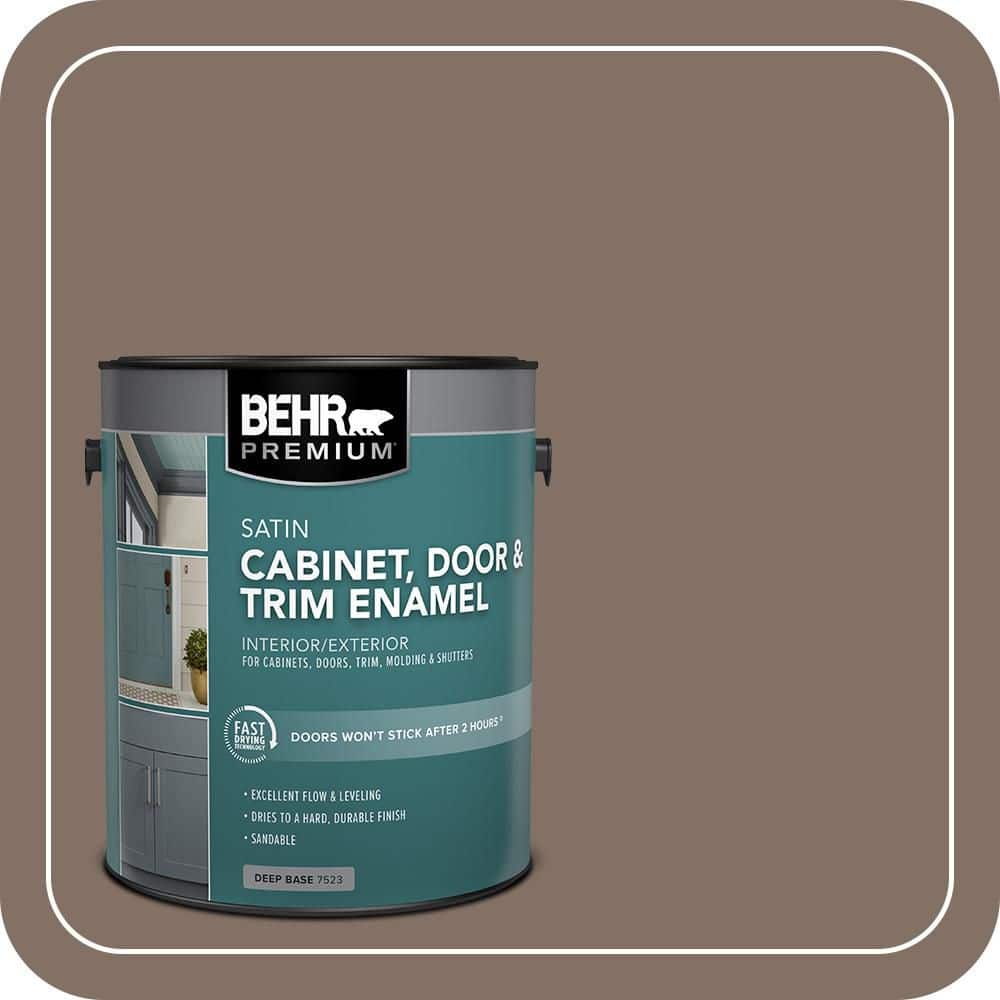 BEHR PREMIUM 1 gal. #PPU5-17 Cardamom Spice Satin Enamel Interior/Exterior Cabinet, Door & Trim Paint (1)