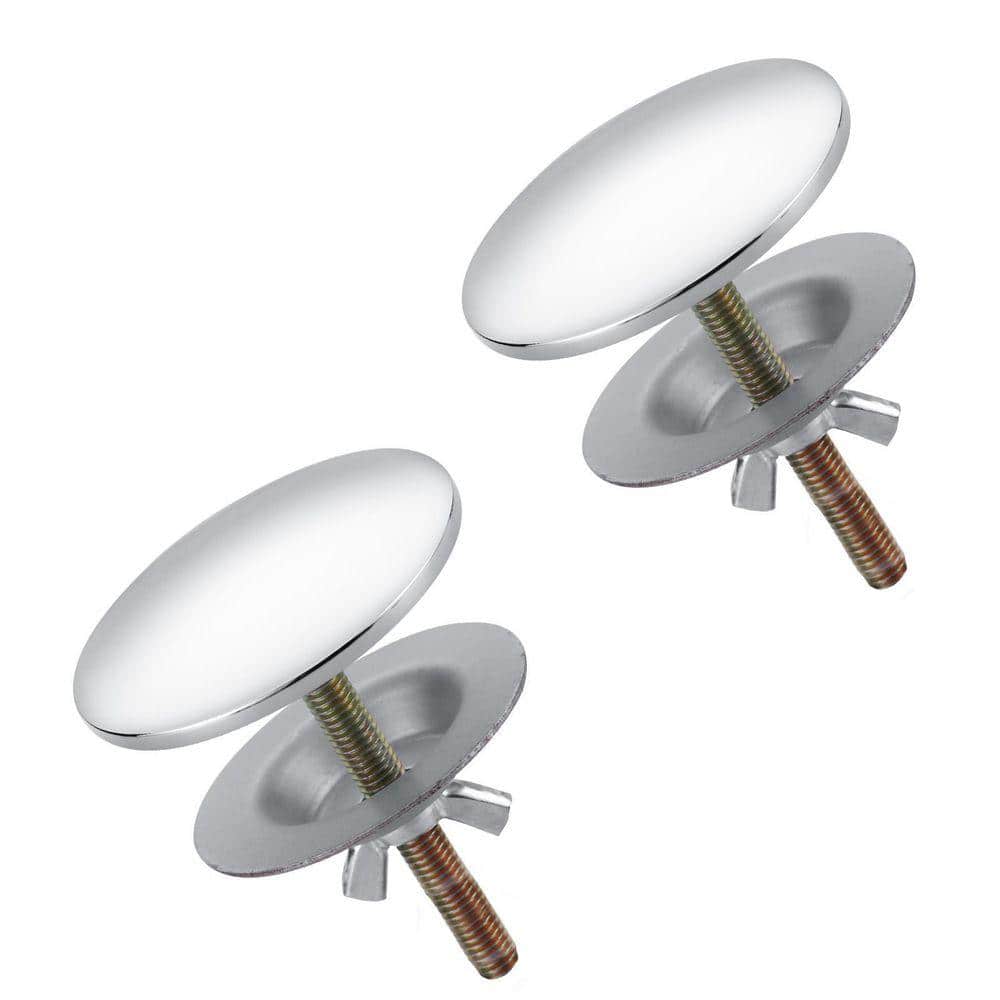 VEVETTA 2 in. x 2.13 in. Round Stainless Steel Kitchen Sink Hole Cover with Mounting Hardware in Polished Chrome（ 2-pack） (1)