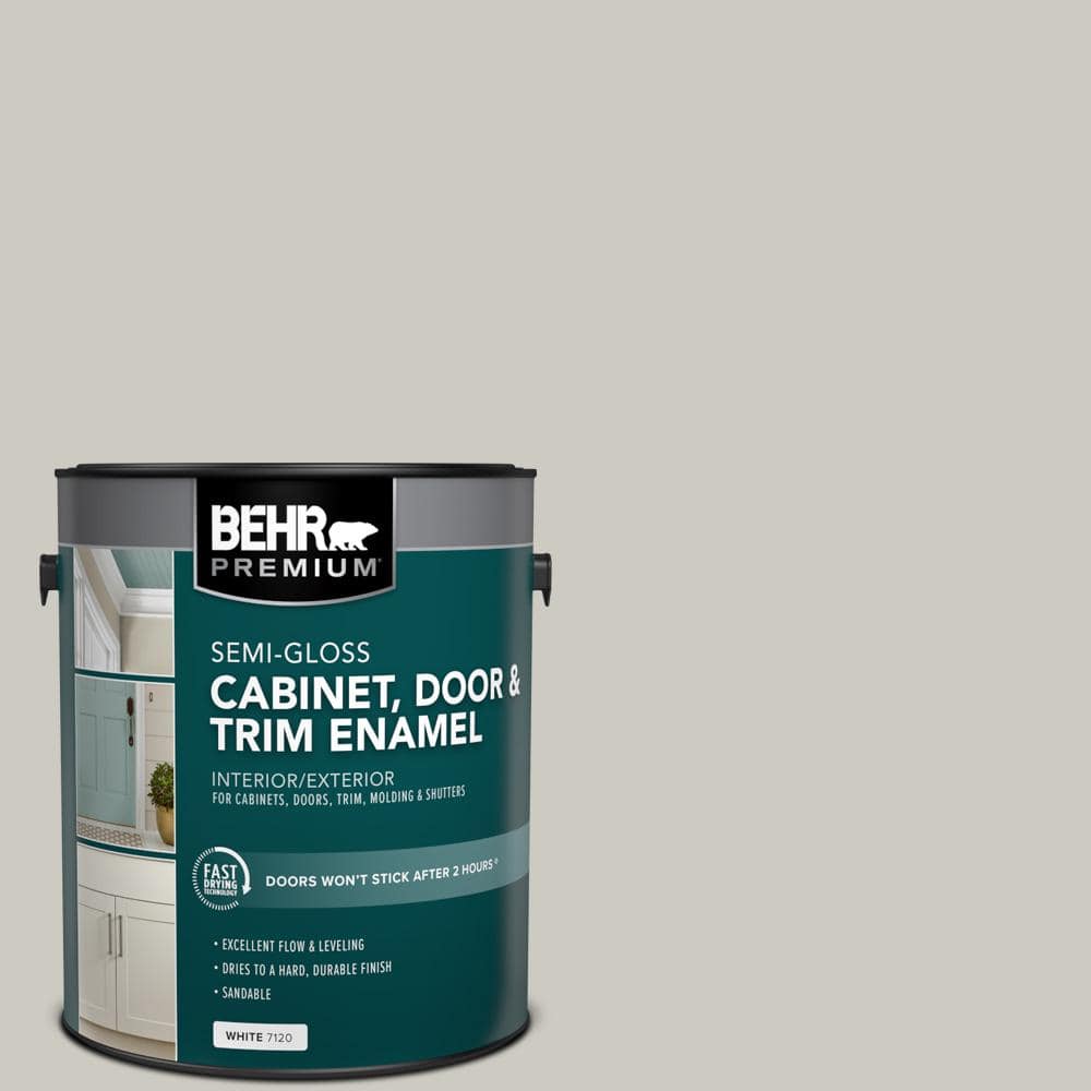BEHR PREMIUM 1 gal. #790C-3 Dolphin Fin Semi-Gloss Enamel Interior/Exterior Cabinet, Door & Trim Paint