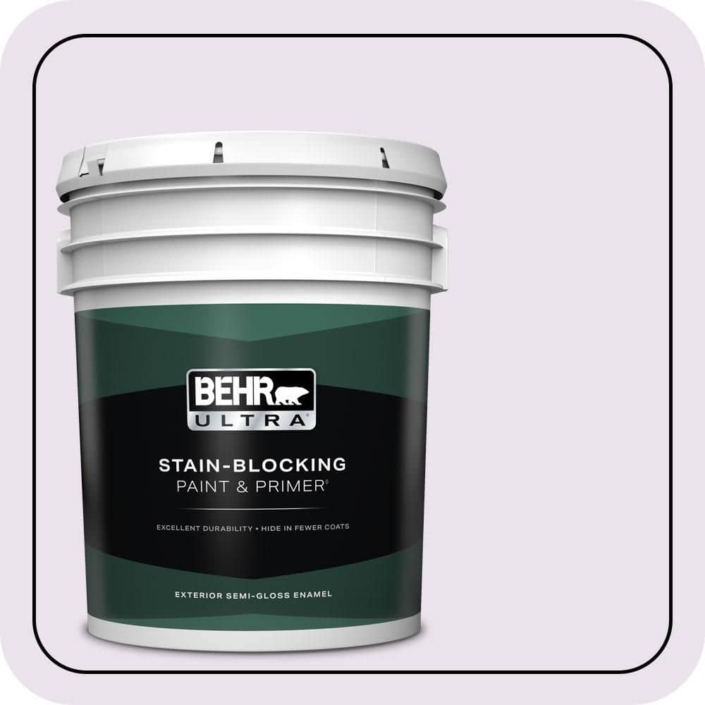 BEHR ULTRA 5 gal. #660A-1 Muted Melody Semi-Gloss Enamel Exterior Paint & Primer