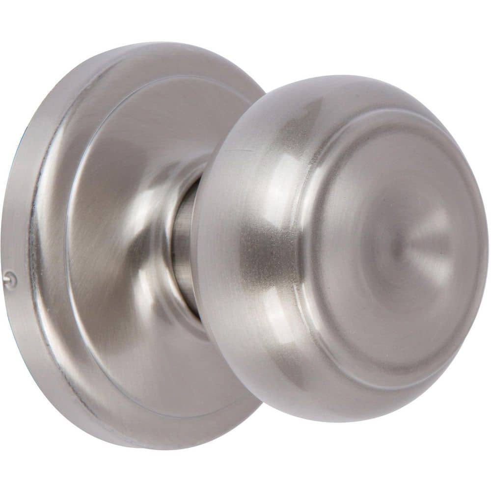 DELANEY HARDWARE Orlyn Dummy (Pair) Door Knob Satin Nickel