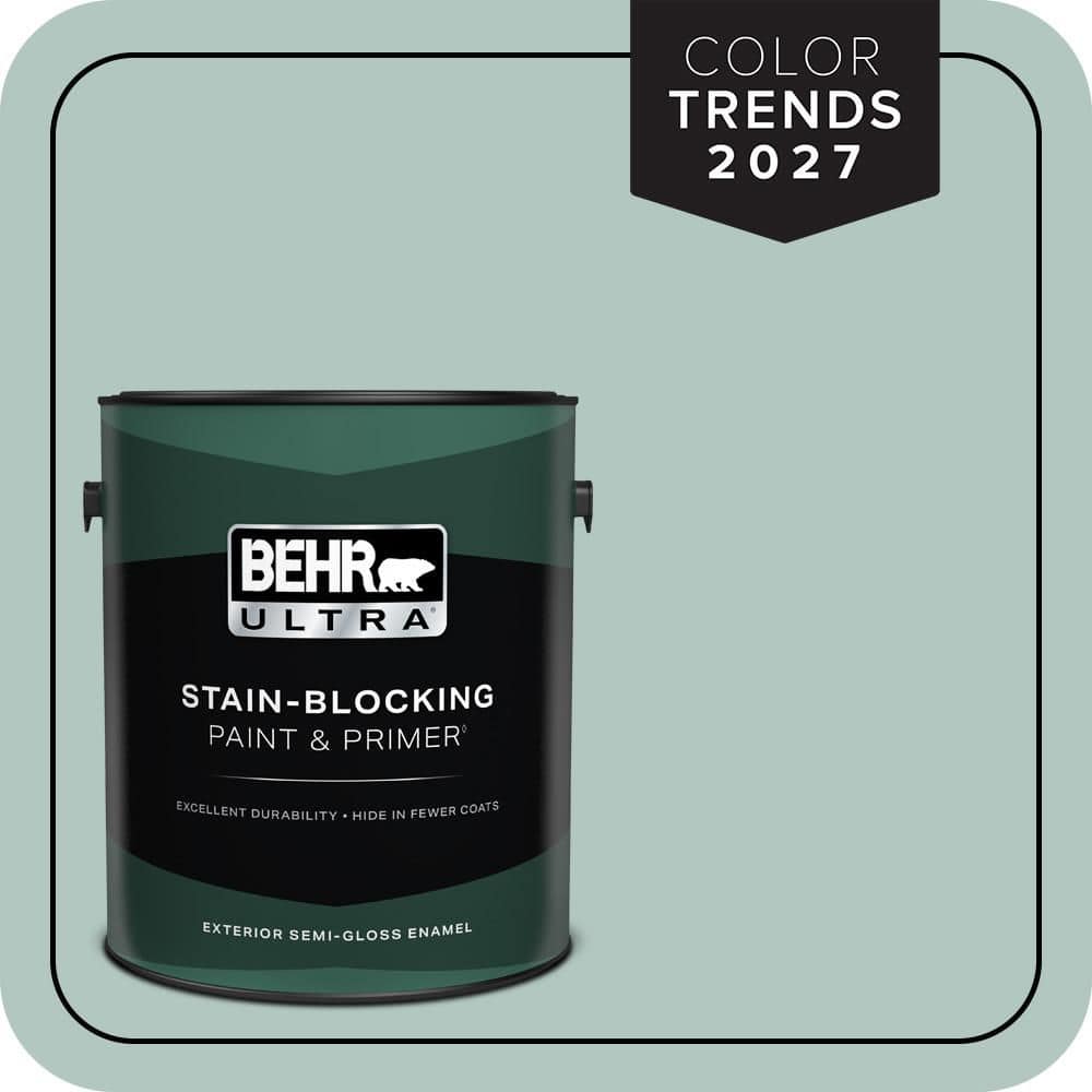 BEHR ULTRA 1 gal. #S430-2 Fresh Tone Semi-Gloss Enamel Exterior Paint & Primer