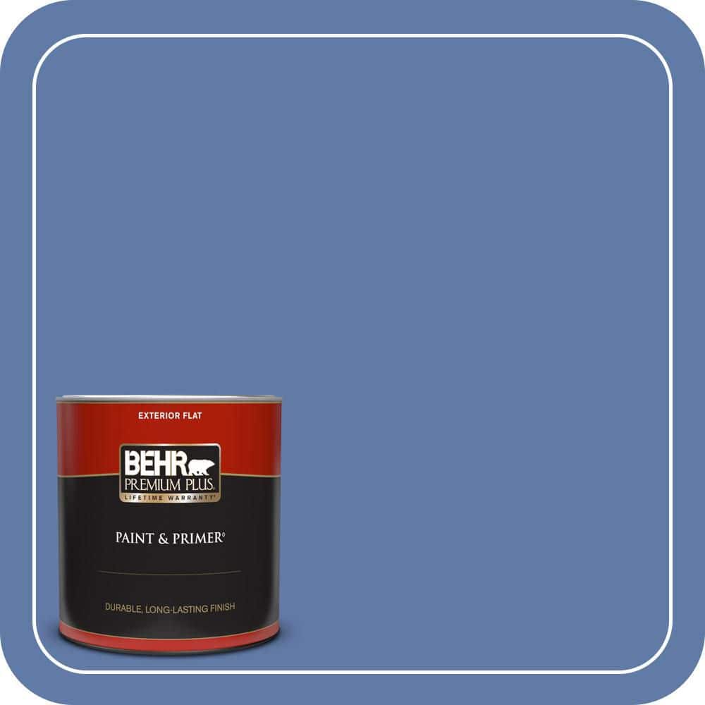 BEHR PREMIUM PLUS 1 qt. #M540-6 Miracle Elixir Flat Exterior Paint & Primer
