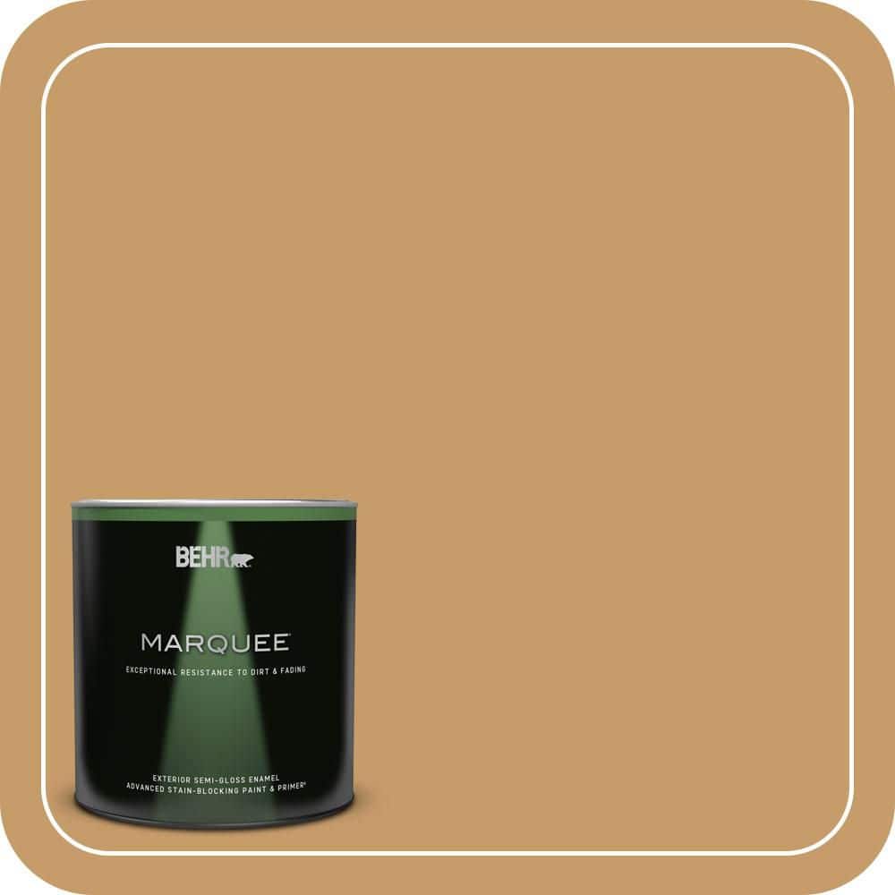 BEHR MARQUEE 1 qt. #S290-5 Amber Autumn Semi-Gloss Enamel Exterior Paint & Primer