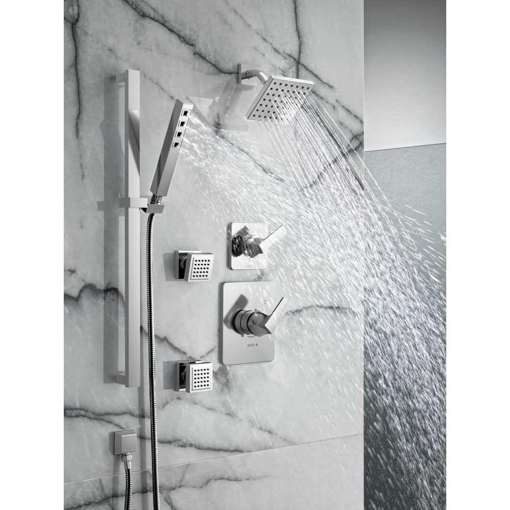 Delta 2.69 in. Body Spray/Body Jet Trim Kit in Lumicoat Chrome (3)