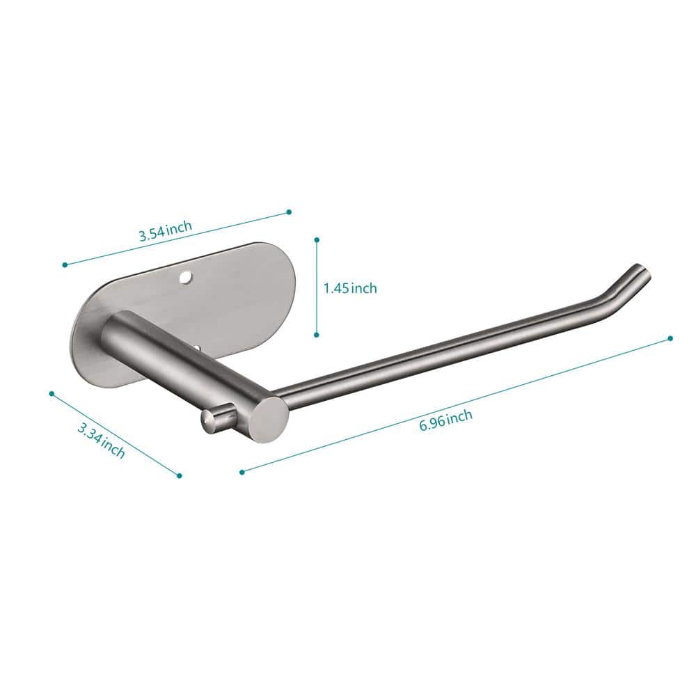 Tahanbath Paper Towel Holder  Self-Adhesive or Drilling, Stainless Steel Wall-Mounted Paper Towel Holder for Kitchen, Bathroom (2)