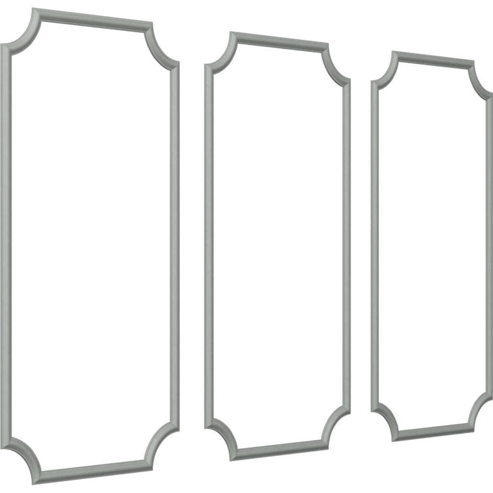 Ekena Millwork 13.35 Sq. Ft. Unfinished Polyurethane Panel Moulding Kit (Triple Panel) (2)