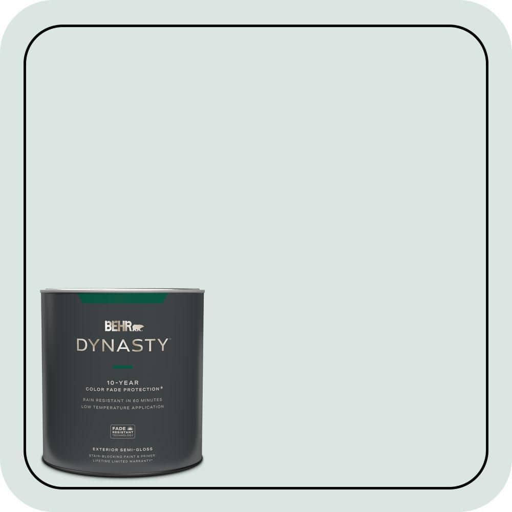 BEHR DYNASTY 1 qt. #MQ3-51 Crystalline Falls Semi-Gloss Exterior Stain-Blocking Paint & Primer