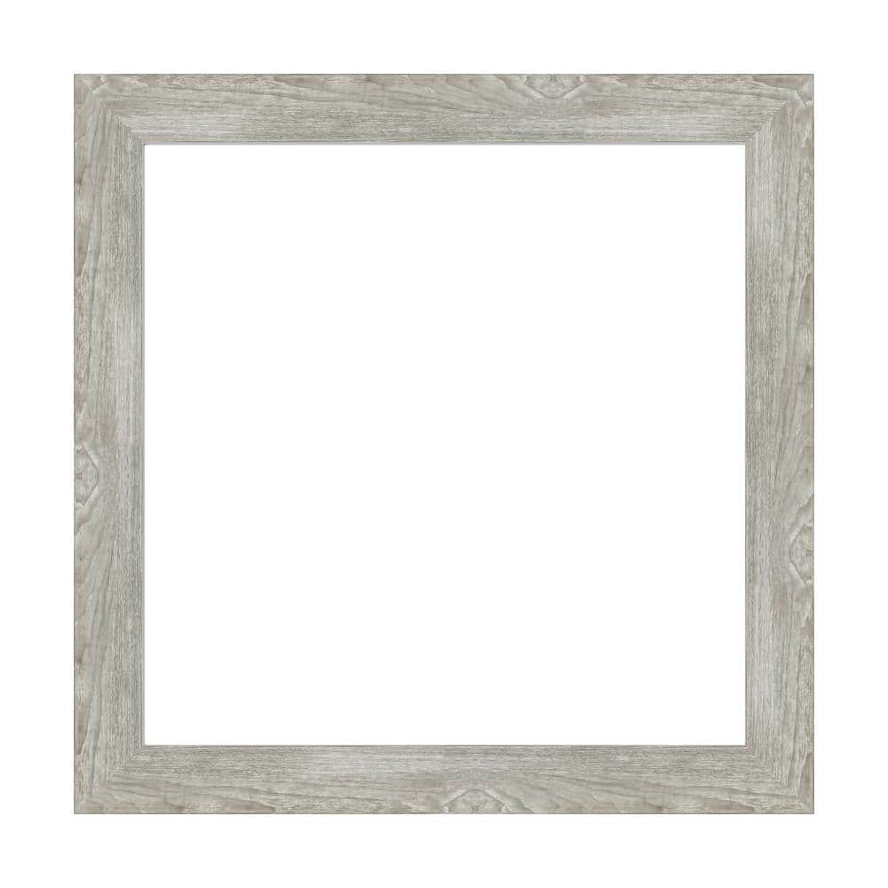 Amanti Art Mirror Makeover Dove Grey Wash Narrow 21.25 in. W x 21.25 in. H Bathroom Mirror Frame Border Kit-Fits a 20 x 20 mirror (1)