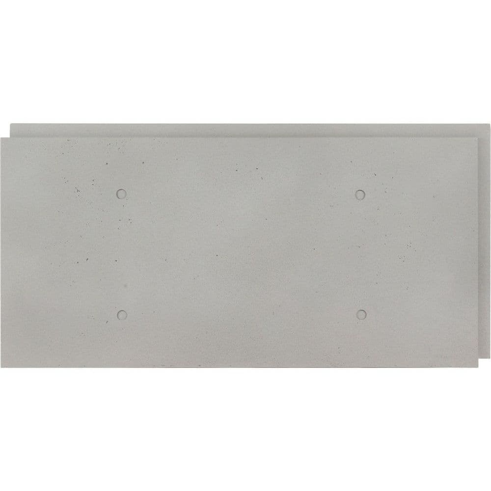 Ekena Millwork EverStone Smooth-Face Cinder Block Faux Concrete Panel, 81 1/4 in. W x 9 in. H x 1 in. D, Obsidian (1)