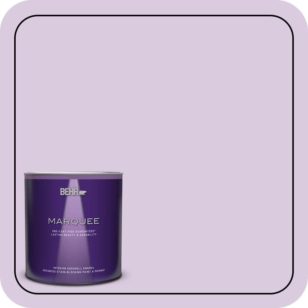 BEHR MARQUEE 1 qt. #660C-2 Violet Mist Eggshell Enamel Interior Paint & Primer