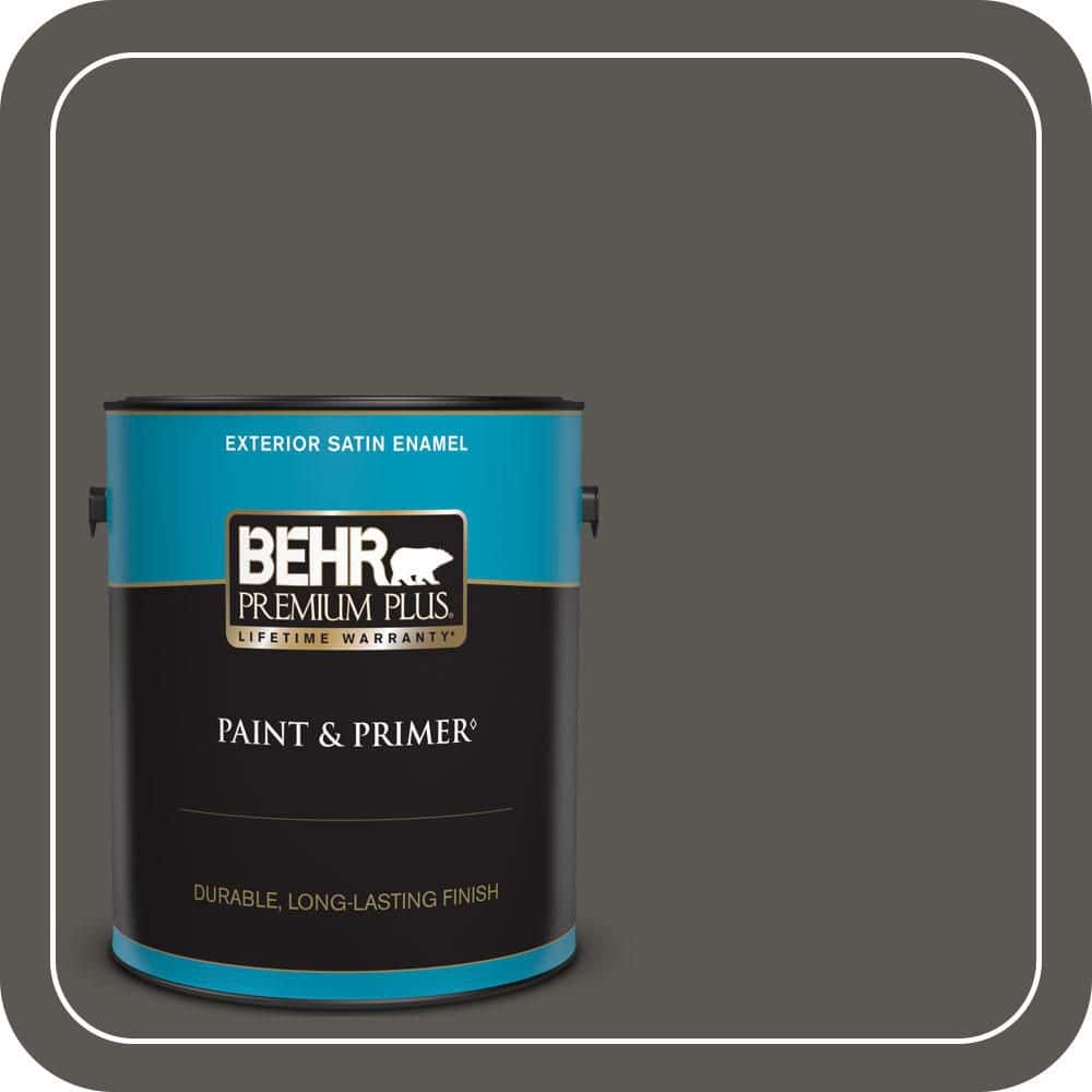 BEHR PREMIUM PLUS 1 gal. #MQ2-62 Peppery Satin Enamel Exterior Paint & Primer