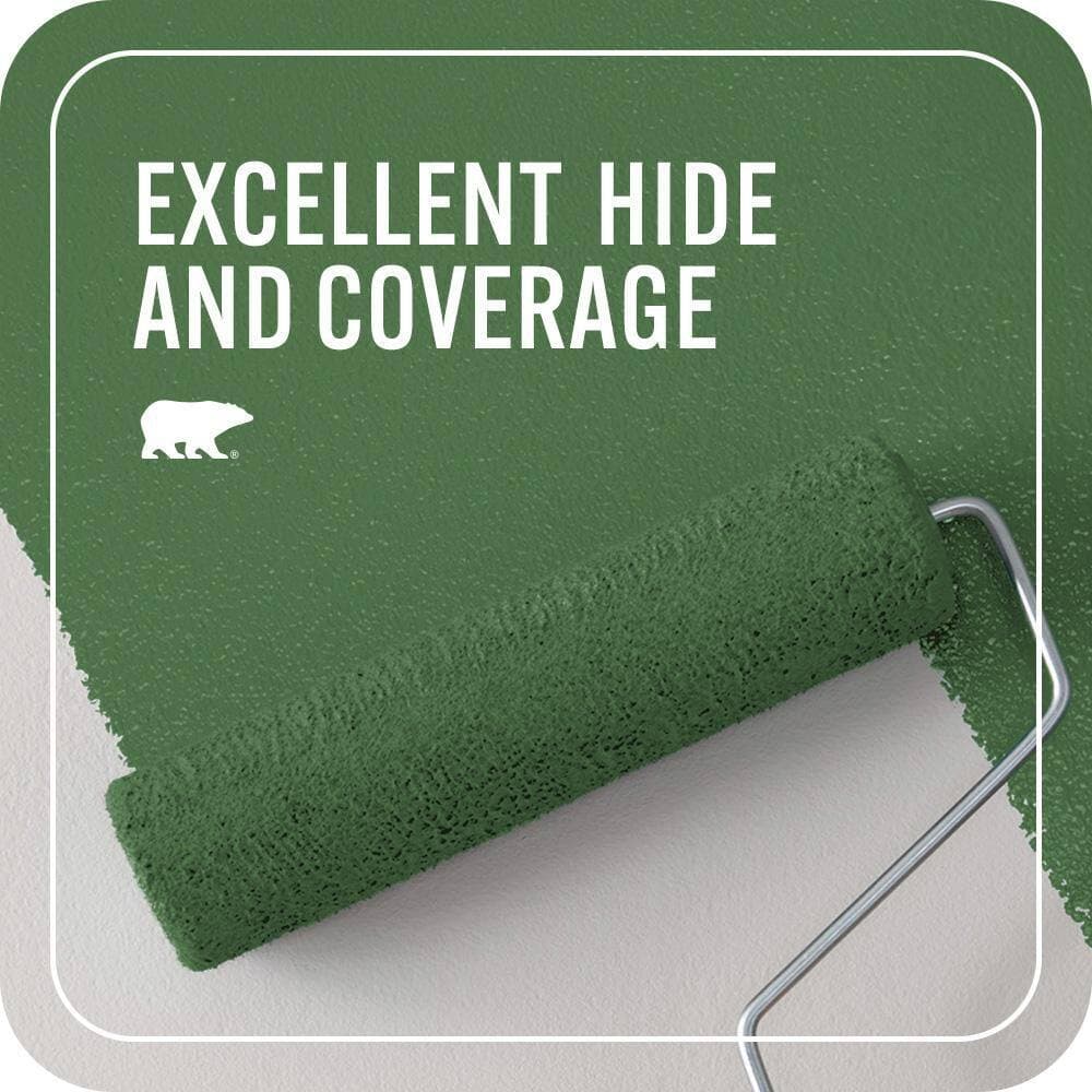 BEHR PREMIUM PLUS 1 qt. #MQ4-49 Emerald Forest Eggshell Enamel EcoMix Plant-Based Interior Paint & Primer (2)
