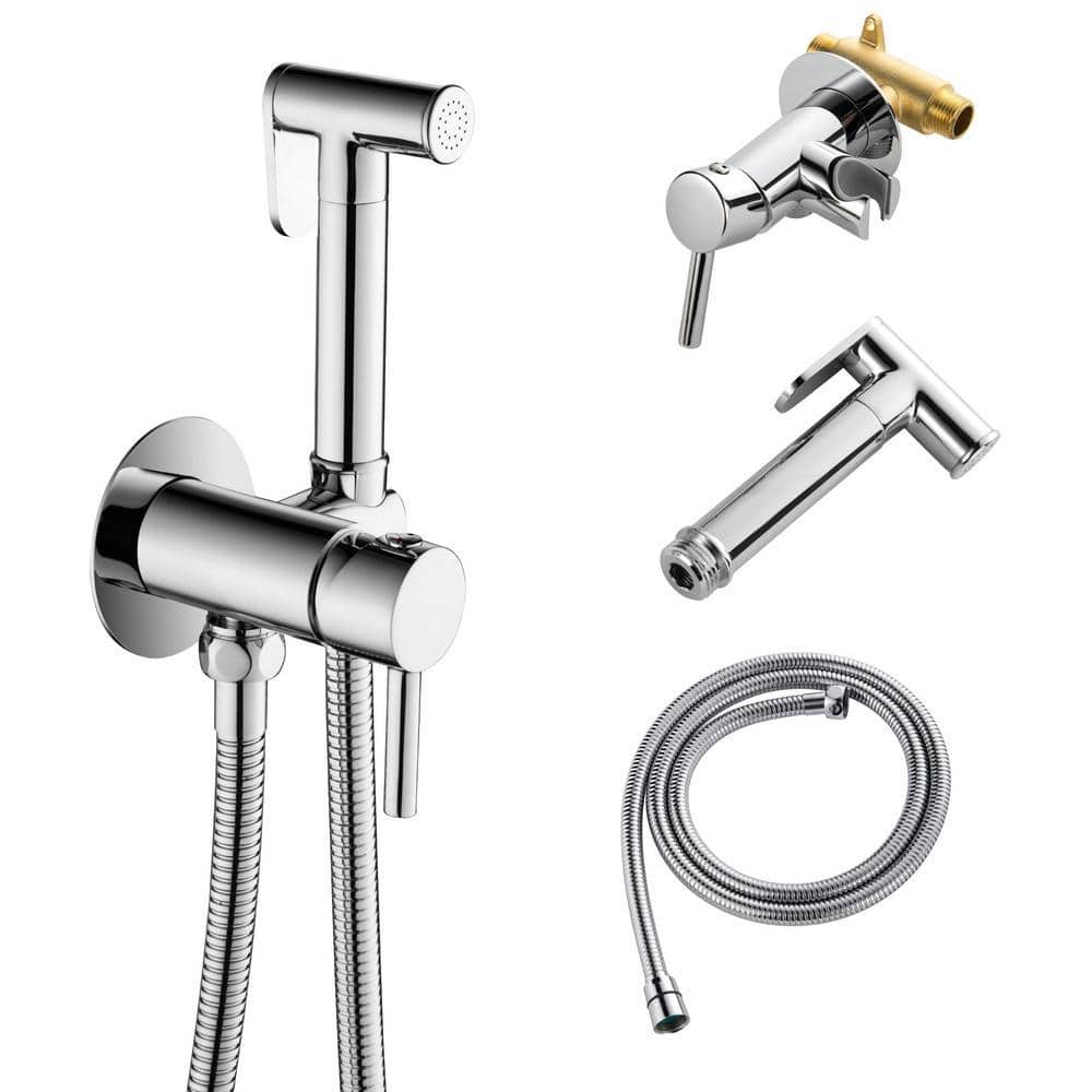 Miscool Ami Single-Handle Bidet Faucet with Bidet Sprayer and Hot and Cold Mode in Chrome (1)