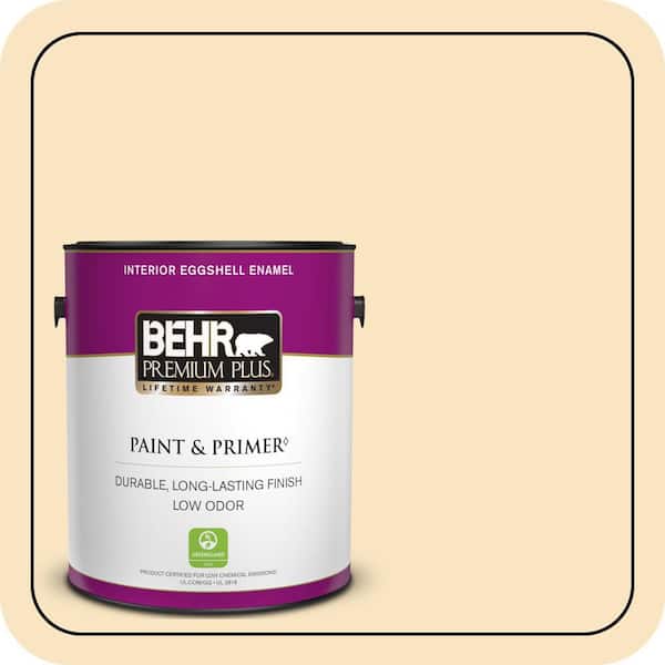 BEHR PREMIUM PLUS #340C-2 Havana Cream Enamel Low Odor & Primer (3)