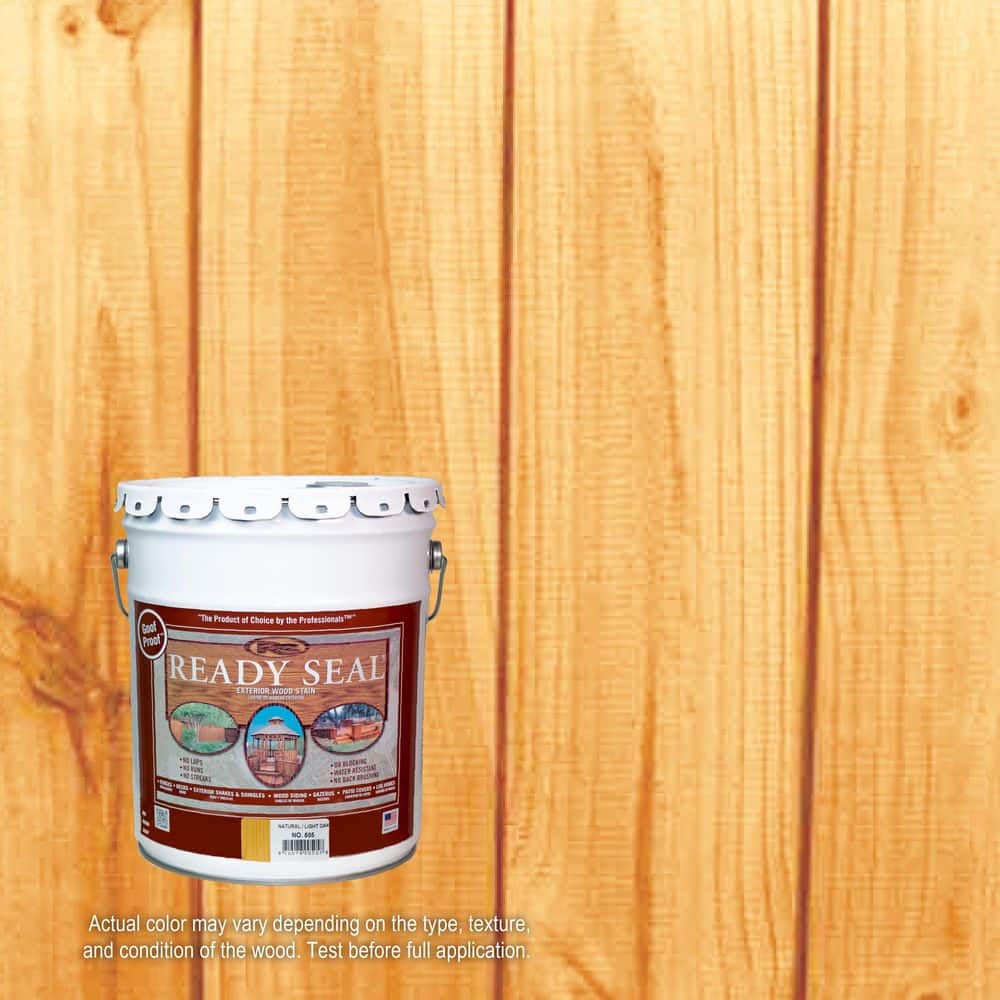 Ready Seal 5 gal. Natural Light Oak Exterior Wood Stain and Sealer