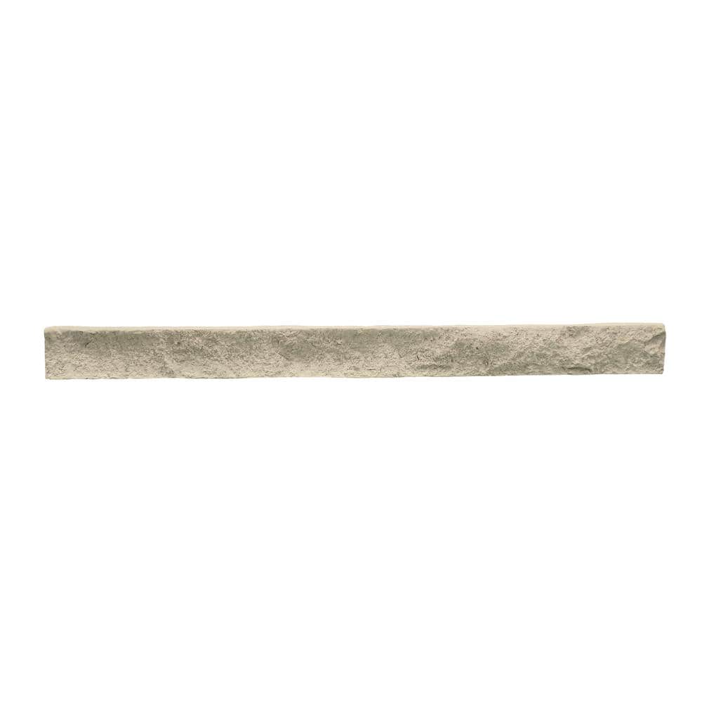 GenStone Stacked Stone 1.25 in. x 3.5 in. x 42 in. Vanilla Bean Faux Stone Siding Trim