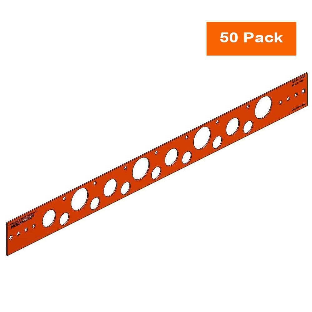HOLDRITE 20 in. Flat Copper-Bonded Bracket for 1/2 in., 3/4 in. or 1 in. Pipe (50-Pack)
