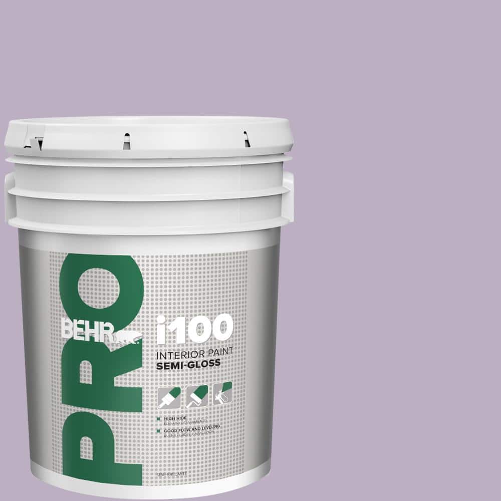 BEHR PRO 5 gal. #S100-3 Courtly Purple Semi-Gloss Interior Paint
