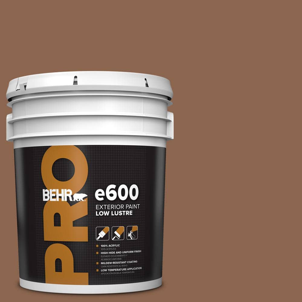 BEHR PRO 5 gal. #MQ2-01 Burnished Brandy Low Luster Exterior Paint