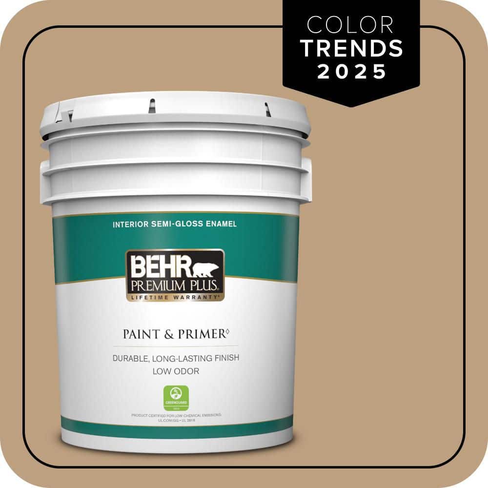 BEHR PREMIUM PLUS 5 gal. #N270-4 Oxford Street Semi-Gloss Enamel Low Odor Interior Paint & Primer
