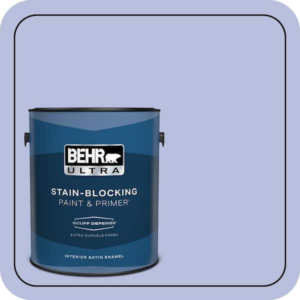 BEHR ULTRA 1 gal. #MQ4-31 Stardust Evening Extra Durable Satin Enamel Interior Paint & Primer (2)