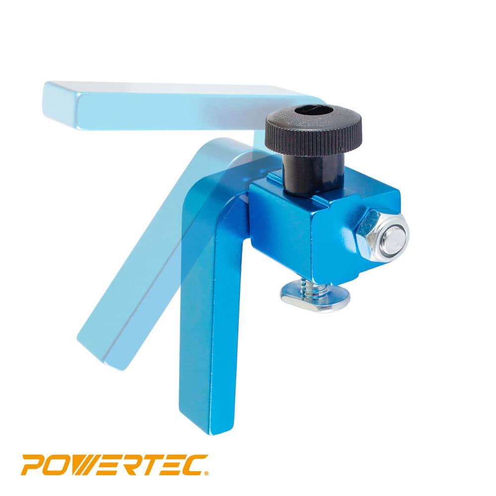 ‎POWERTEC 2-1/4 in. Fence Flip Stop with 5/16 in. T-Bolt for Table Saw, Miter Saw, and Drill Press (2-Pack) (3)