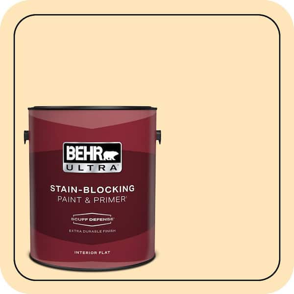 BEHR PREMIUM PLUS #BIC-28 Butter Creme Exterior Stain-Blocking Paint & Primer (4)