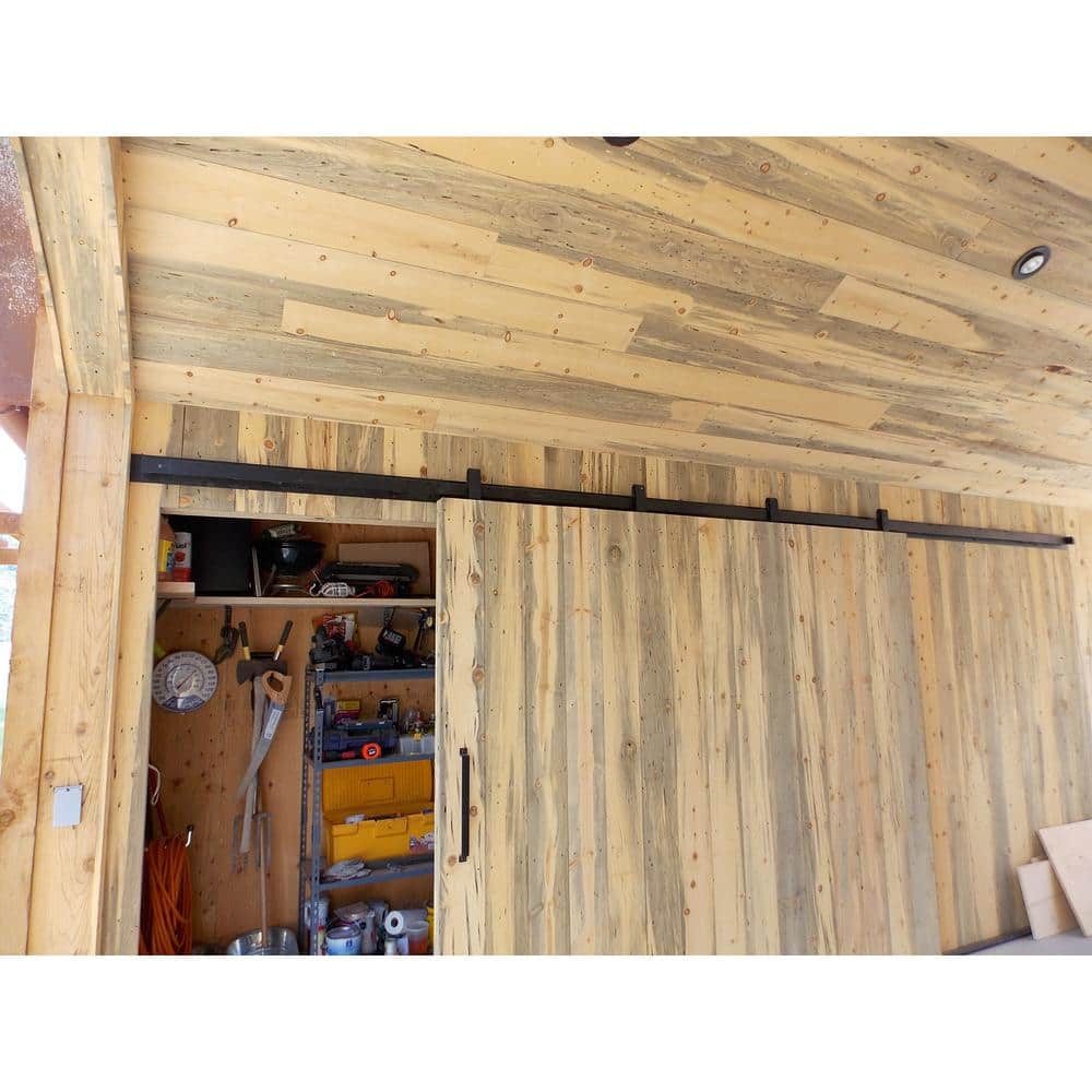 Unbranded 1 in. x 4 in. x 8 ft. S4S #3 and Better Blue Stain Pine Trim Weathered Barn Wood Boards (3)