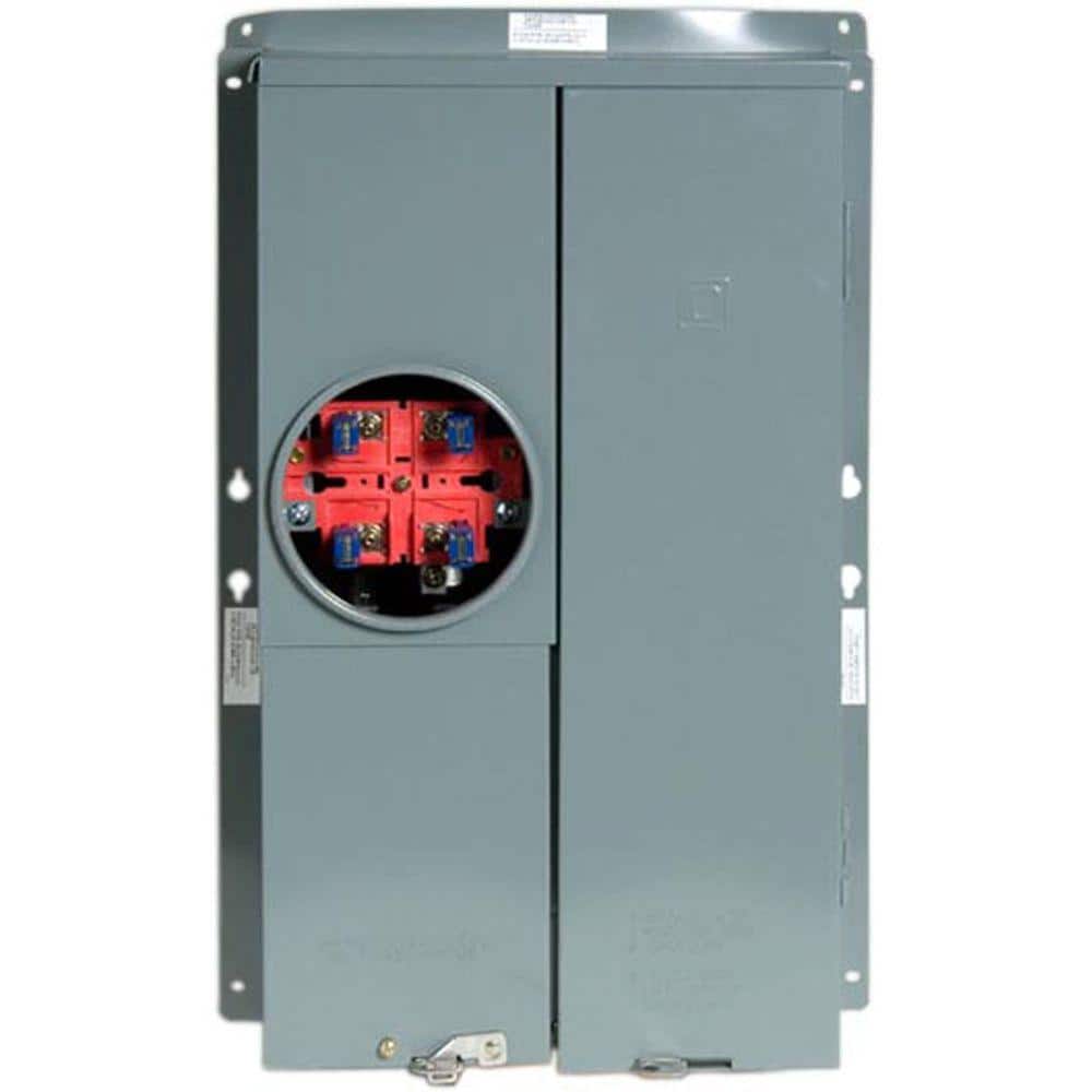 Square D 100 Amp 16-Space 24-Circuit Outdoor Semi-Flush Mount Main Breaker Combination Service Entrance Device