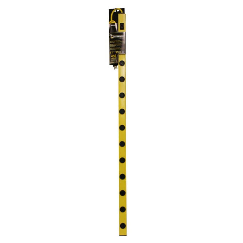 Yellow Jacket 12-Outlet 4 ft. Long 510J Metal Surge Strip 6 ft. Cord