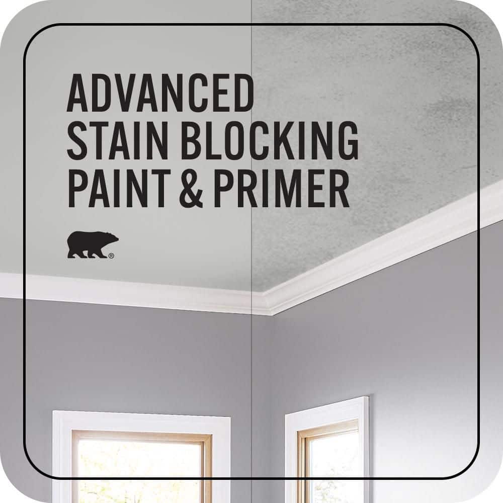 BEHR MARQUEE 1 gal. #PPU24-17 Hailstorm Gray Ceiling Flat Interior Paint & Primer (3)